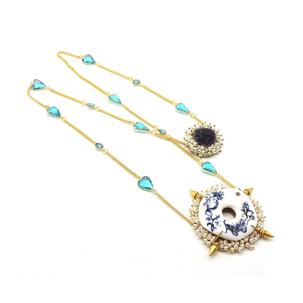 Bezel Necklace.